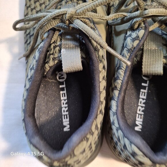 Merrell Womens Olive Green Lace-Up Sneakers Size 7.5 Lightweight Breathable Mesh - Picture 7 of 11